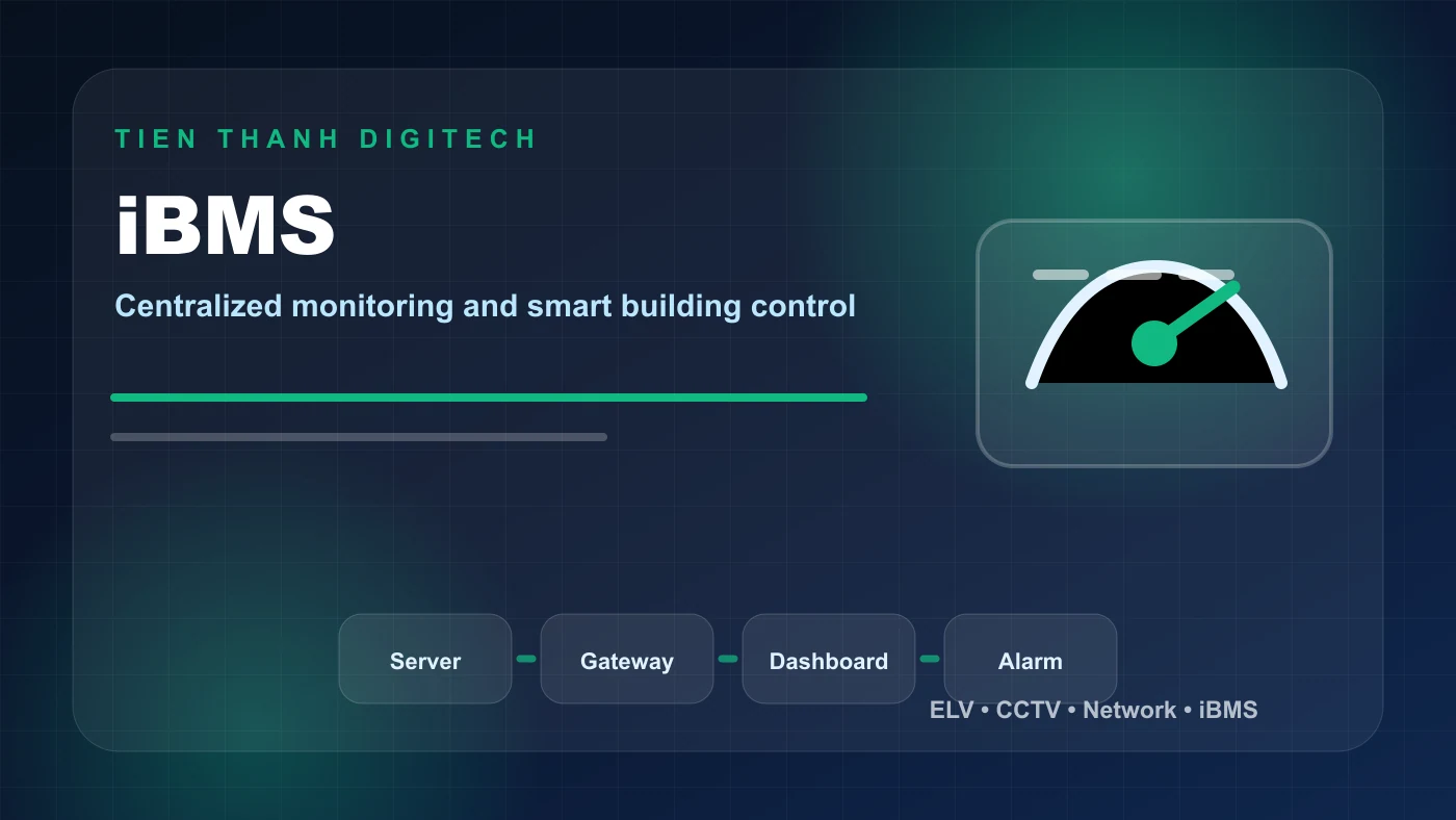 Minh họa hệ thống iBMS và smart building
