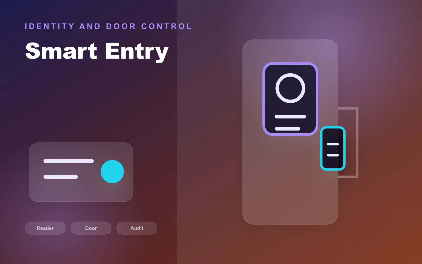 Corporate office with access control and network infrastructure